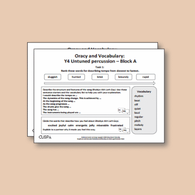 ! Y4 ALL Autumn Music Oracy Tasks OT