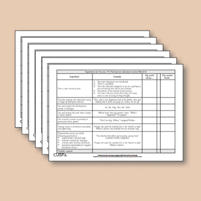 ! Y4 ALL Autumn Writing Ingredients for Success IFS