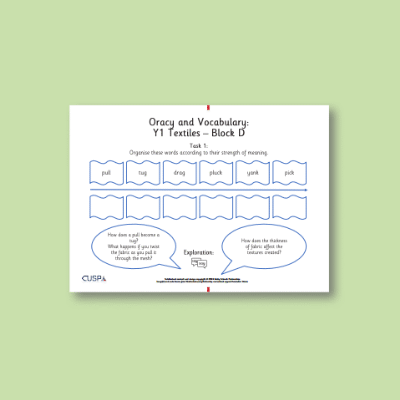 sm_Y1 Art and Design D (Textiles) Oracy Tasks OT