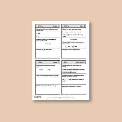 Y1 History (Changes Within Living Memory) Vocabulary Questions VQ