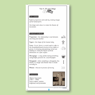 Lg_Y4 Art and Design D (3D and Collage) Knowledge Notes KN