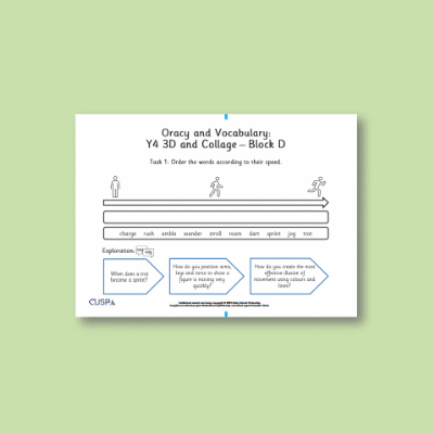 Lg_Y4 Art and Design D (3D and Collage) Oracy Tasks OT