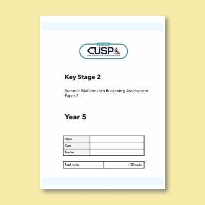Image of Year 5 Summer Maths Reasoning Assessment Booklet CUSP Resource