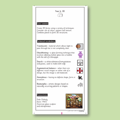 Lg_Y6 Art and Design D (3D) Knowledge Notes KN