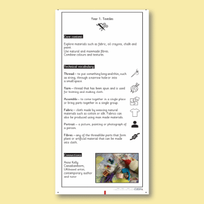 Y1 Art and Design D (Textiles) Knowledge Notes KN