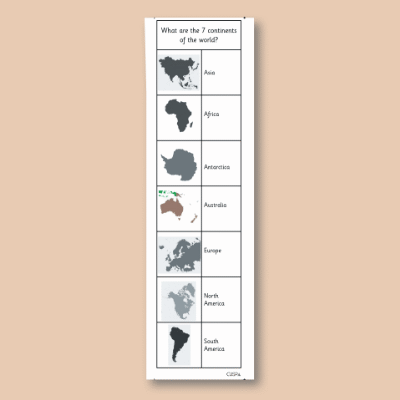 Y1 Geography (Continents, Oceans & Countries of UK) Knowledge Notes SKN