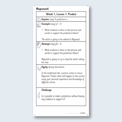 Y1 Reading (Rapunzel) Knowledge Notes KN