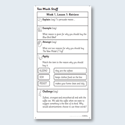 Y1 Reading (Too Much Stuff) Knowledge Notes KN
