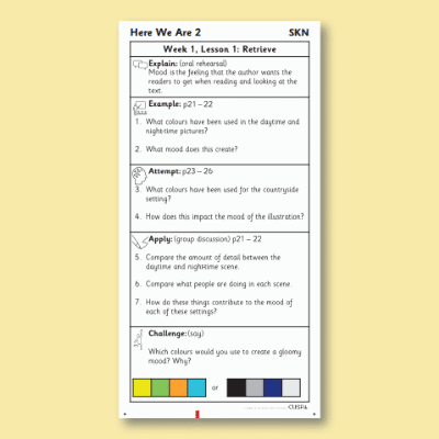 Y1 Reading (Here We Are 2) Knowledge Notes SKN