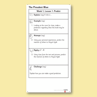 Y1 Reading (The Proudest Blue) Knowledge Notes KN