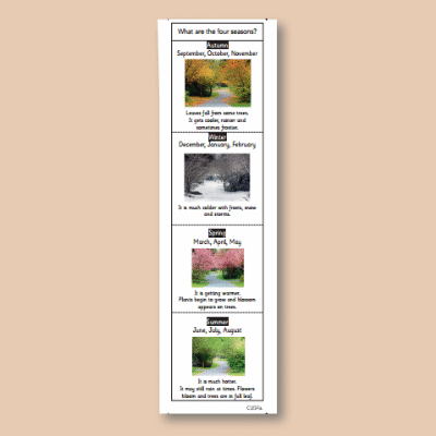 Y1 Science (Seasonal Changes and Daily Weather) Knowledge Notes KN