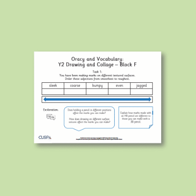 Y2 Art and Design F (Creative Response, Drawing and Collage) Oracy Tasks OT
