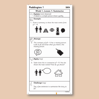 Y2 Reading (Paddington 1) Knowledge Notes SKN