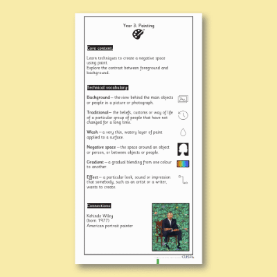 Y3 Art and Design E (Painting) Knowledge Notes KN