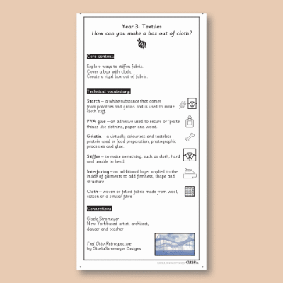 Y3 Design and Technology A (Textiles) Knowledge Notes KN