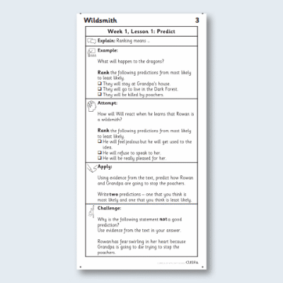 Y3 Reading (Wildsmith - Into the Dark Forest 3) Knowledge Notes KN