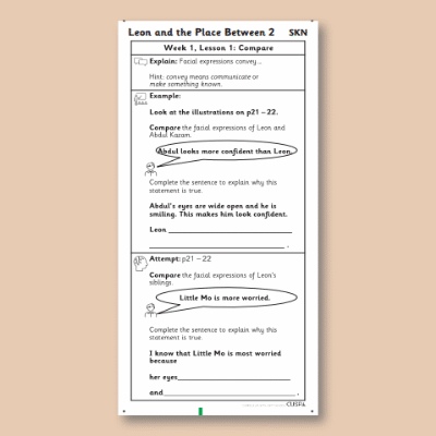 Y3 Reading (Leon and the Place Between 2) Knowledge Notes SKN