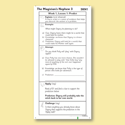 Y3 Reading (The Magician’s Nephew 3) Knowledge Notes SKN