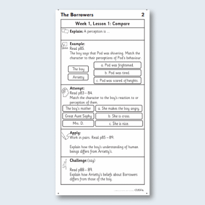 Y4 Reading (The Borrowers 2) Knowledge Notes KN