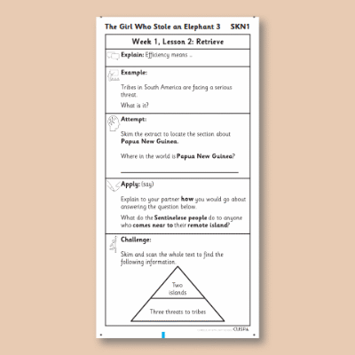 Y4 Reading (The Girl Who Stole an Elephant 3) Knowledge Notes SKN