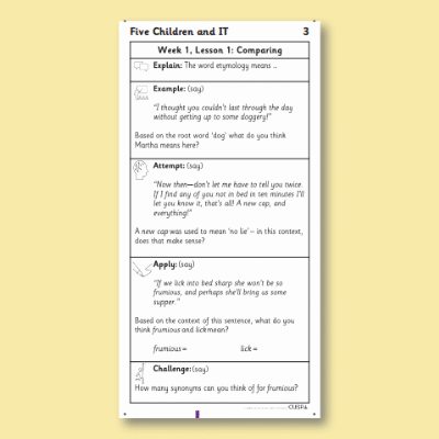 Y5 Reading (Five Children and It 3) Knowledge Notes KN