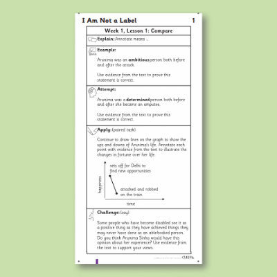 Y5 Reading (I am Not a Label 1) Knowledge Notes KN