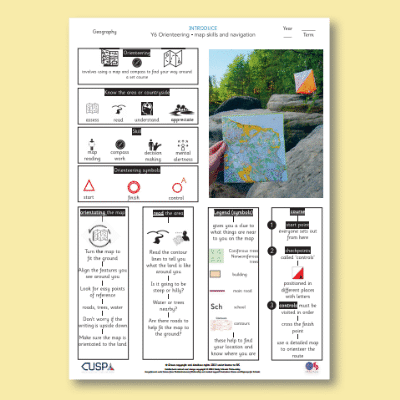 Y6 Geography (Map Skills and Orienteering) Knowledge Organiser KO