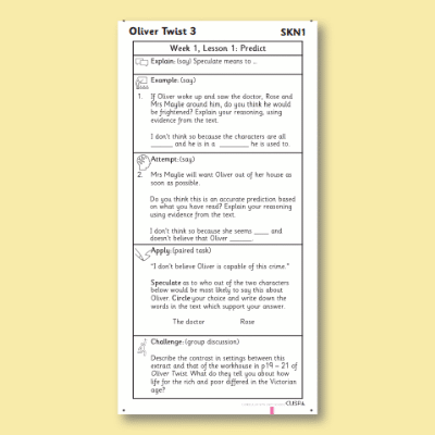 Y6 Reading (An Introduction to Dickens 3) Knowledge Notes SKN