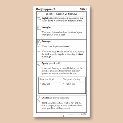 Y6 Reading (Rooftoppers 2) Knowledge Notes SKN