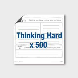 Thinking Hard: 2 Things Connect