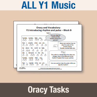 ! Y1 ALL Autumn Music Oracy Tasks OT