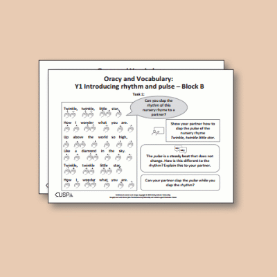 ! Y1 ALL Autumn Music Oracy Tasks OT