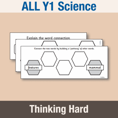 ! Y1 ALL Autumn Science Pre-Filled Thinking Hard TH
