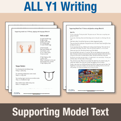 ! Y1 ALL Autumn Writing Supporting Model Text SMT