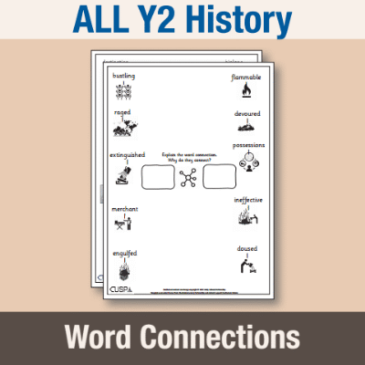 ! Y2 ALL Autumn History Word Connections WC