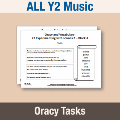 ! Y2 ALL Autumn Music Oracy Tasks OT