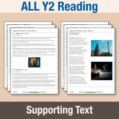 ! Y2 ALL Autumn Reading Supporting Texts ST
