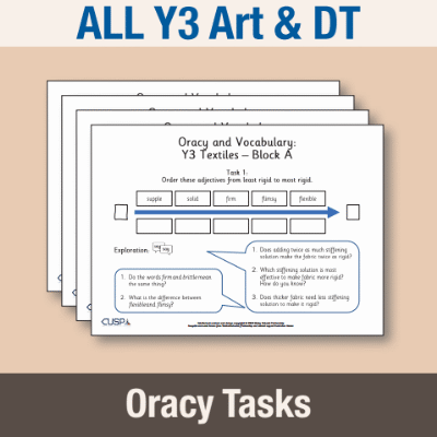 ! Y3 ALL Autumn Art & DT Oracy Tasks OT