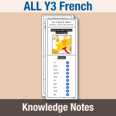 ! Y3 ALL Autumn French Knowledge Notes KN