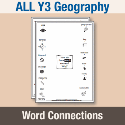 ! Y3 ALL Autumn Geography Word Connections WC