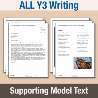 ! Y3 ALL Autumn Writing Supporting Model Text SMT