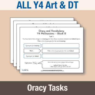 ! Y4 ALL Autumn Art & DT Oracy Tasks OT