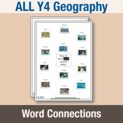 ! Y4 ALL Autumn Geography Word Connections WC