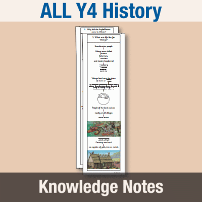 ! Y4 ALL Autumn History Knowledge Notes KN