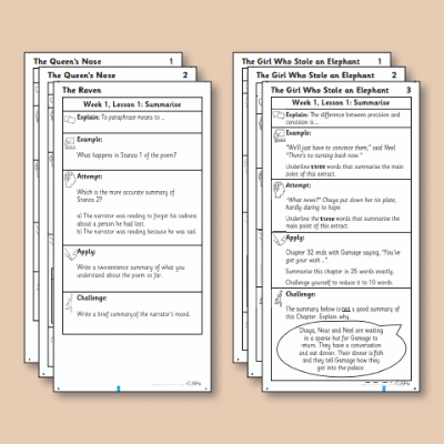 ! Y4 ALL Autumn Reading Knowledge Notes KN