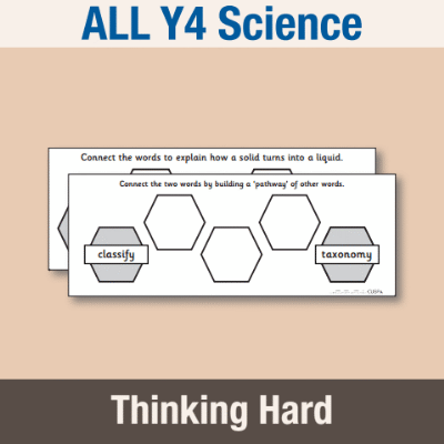 ! Y4 ALL Autumn Science Pre-Filled Thinking Hard TH