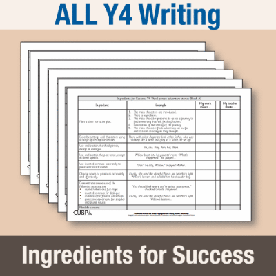 ! Y4 ALL Autumn Writing Ingredients for Success IFS