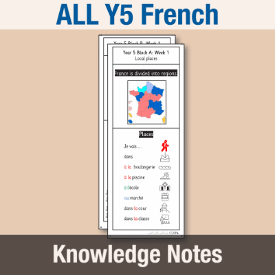 ! Y5 ALL Autumn French Knowledge Notes KN