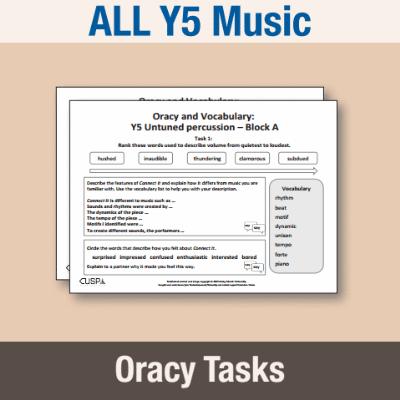 ! Y5 ALL Autumn Music Oracy Tasks OT