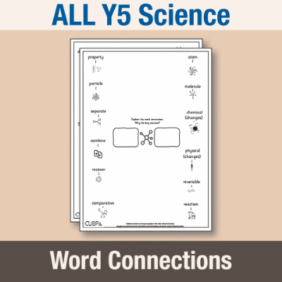 ! Y5 ALL Autumn Science Word Connections WC